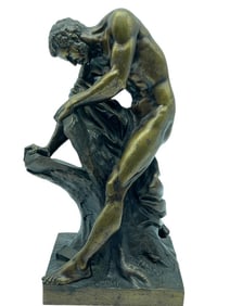 AFTER DUMONT MILO DE CROTON BRONZE STATUE 11"