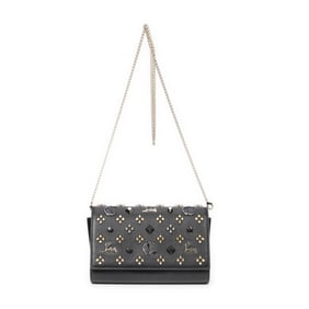 LOUBOUTIN PALOMA STUDDED CLUTCH BLACK