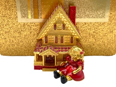 NIB ESTEE LAUDER COMPACT PERFUME DOLLHOUSE