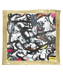 AFTER LEE KRASNER PAINTING ON CANVAS 26.5"