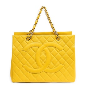 CHANEL GRAND SHOPPING TOTE YELLOW
