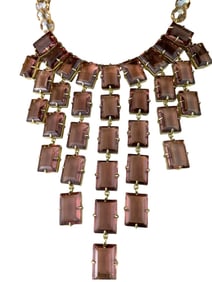 HEIDI DAUS LUCITE BEADED NECKLACE