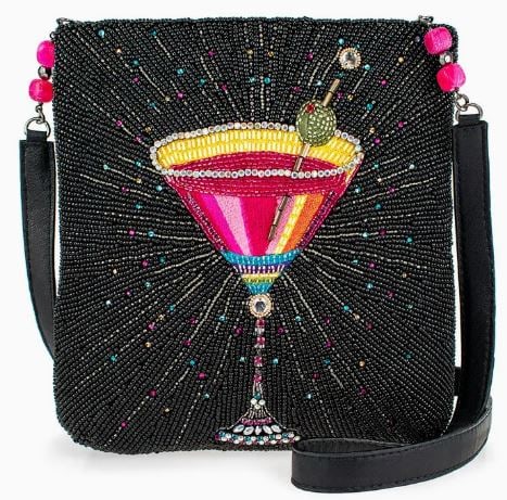 NEW! MARY FRANCES UP AND UP CROSSBODY HANDBAG: NEW! MARY FRANCES UP AND UP CROSSBODY HANDBAG -NEW! -DIMENSIONS: 8" X 1" X 8" -STRAP LENGTH: 49", STRAP DROP: 23.5" -REMOVABLE LEATHER CROSSBODY STRAP -ZIPPER CLOSURE -JA 103024