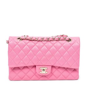 CHANEL CLASSIC DOUBLE FLAP 26 PINK BAG