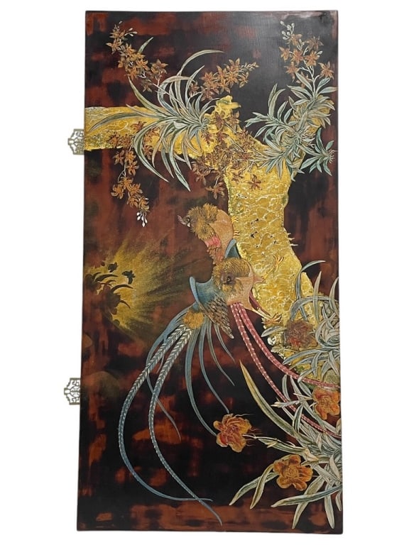ASIAN STYLE DECORATIVE WALL ART PANEL 46.5" (1 of 4)