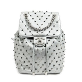 CHANEL STUD WARS BACKPACK SILVER
