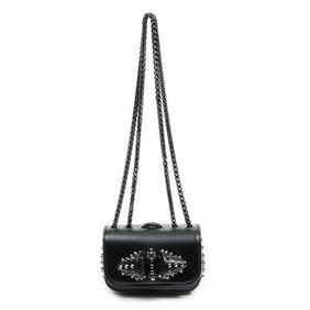 LOUBOUTIN MINI STUDDED SWEET CHARITY CROSSBODY BLK