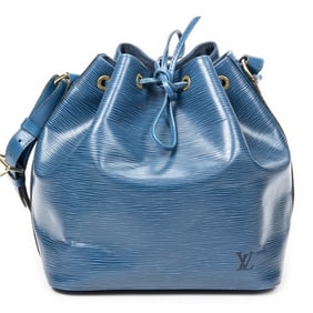 LOUIS VUITTON NOE PM BLUE SHOULDER BAG