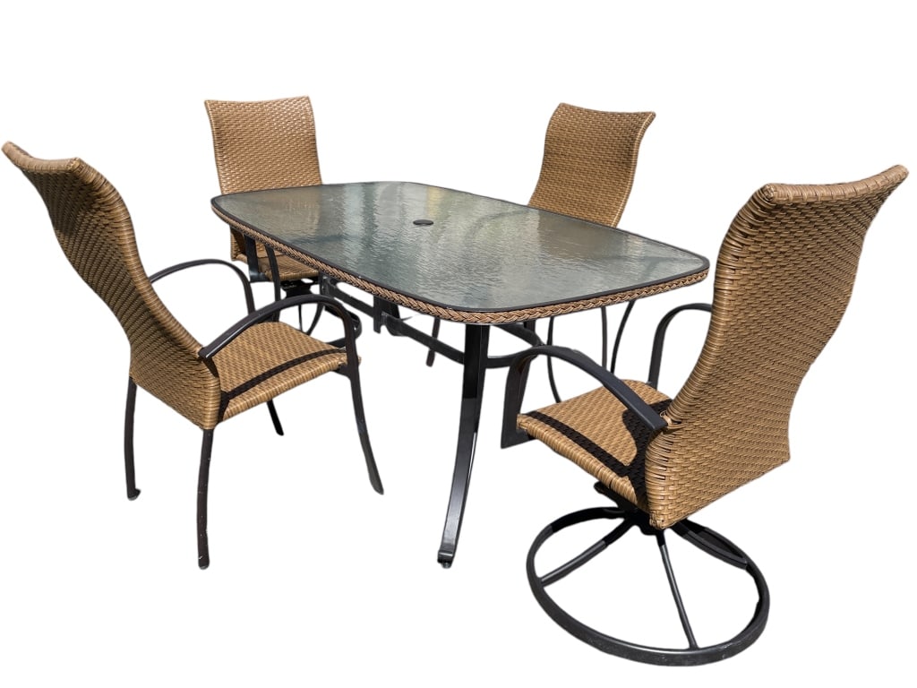 WATERMARK LIVING CAPE TOWN ALUMINUM DINING SET (1 of 12)