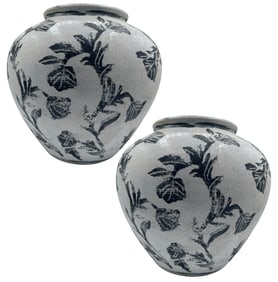 PAIR OF MARAKKESH FLORAL VASES