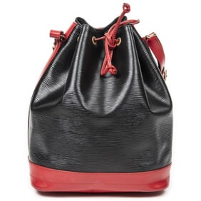 LOUIS VUITTON NOE BICOLOR GM BLCK/RED SHOULDER BAG