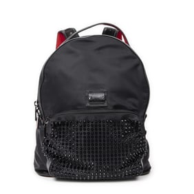 LOUBOUTIN BACKLOUBI BACKPACK BLACK/RED