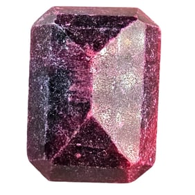 20.95 Ct Faceted Colour Enhanced Ruby Gemstone