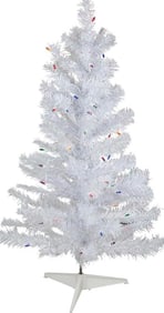 3' PRE-LIT WHITE IRIDESCENT CHRISTMAS TREE IN BOX