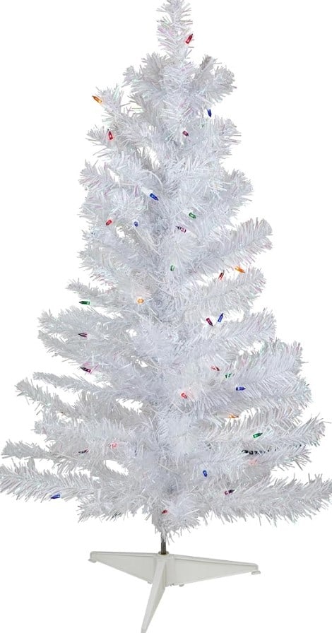 3' PRE-LIT WHITE IRIDESCENT CHRISTMAS TREE IN BOX (1 of 2)