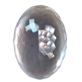 38.35 CT FACETED BRAZILIAN ROSE QUARTZ GEMSTONE