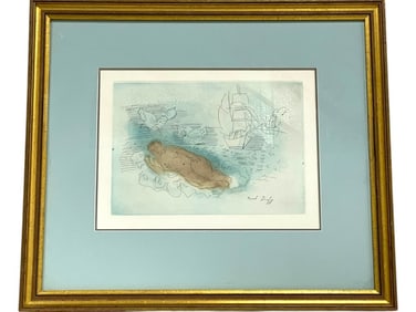 RAOUL DUFFY AQUATINT ETCHING 23"