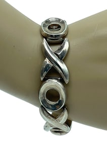 STERLING SILVER XO BRACELET  56.8 G