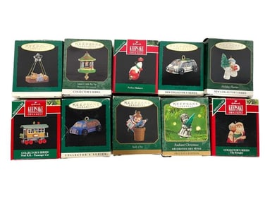 NIB HALLMARK KEEPSAKE MINI ORNAMENTS 10 PIECES