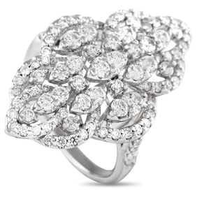 14K White Gold 1.50ct Diamond  Ring Sz 7.25