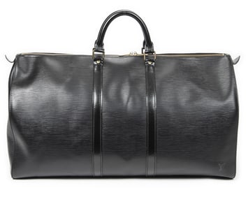 LOUIS VUITTON KEEPALL 55 BLACK TRAVEL BAG