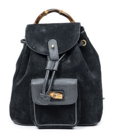 GUCCI MINI BAMBOO BACKPACK BLACK