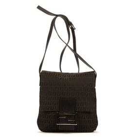 FENDI BAGUETTE SLING BLACK SHOULDER BAG