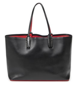 LOUBOUTIN LARGE CABATA TOTE BLACK/RED