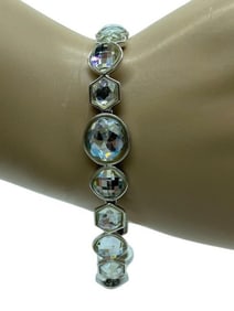 SWAROVSKI CRYSTAL WHITE LINK BRACELET