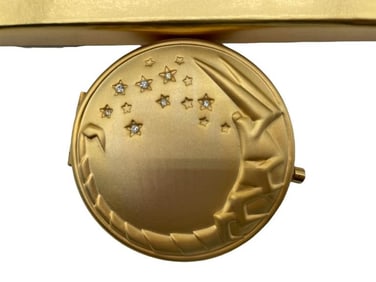 NIB ESTEE LAUDER GOLDEN SCORPIO COMPACT