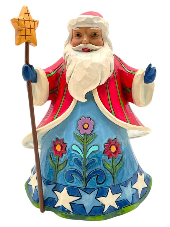 JIM SHORE SIGNED SANTA FIGURINE (1 of 5)