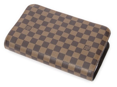 LOUIS VUITTON SAINT LOUIS CLUTCH BROWN