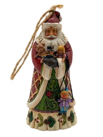 JIM SHORE SANTA WITH TOYS ORNAMENT
