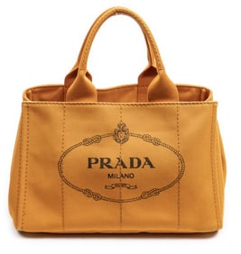 PRADA MEDIUM CANAPA TOTE ORANGE