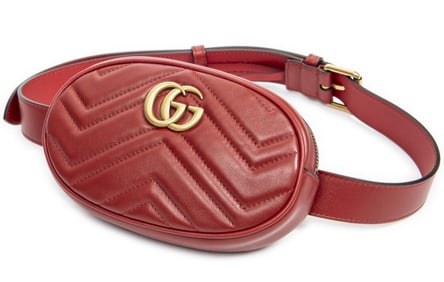 GUCCI GG MARMONT BELT BAG RED