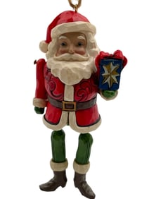 JIM SHORE SANTA DANGLING ORNAMENT