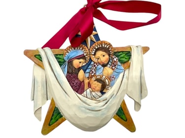JIM SHORE HOLY FAMILY STAR ORNAMENT