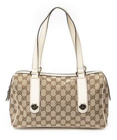 GUCCI CHARMY BOSTON BEIGE/IVORY SHOULDER BAG