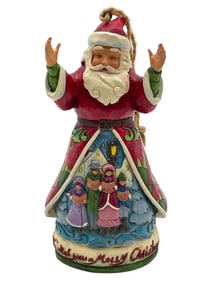 JIM SHORE SIGNED SANTA ORNAMENT