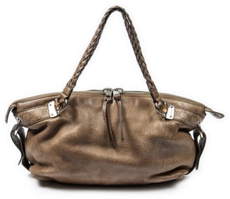 GUCCI MEDIUM BAMBOO BAR TOTE BROWN
