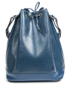 LOUIS VUITTON NOE GM BLUE SHOULDER BAG