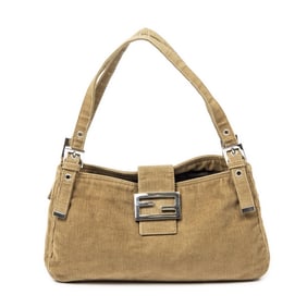 FENDI DOUBLE STRAP TOTE KHAKI