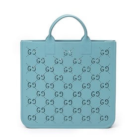 GUCCI GG KIDS RUBBER TOTE MINT