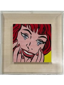 AFTER ROY LICHTENSTEIN SHADOWBOX PRINT 9"