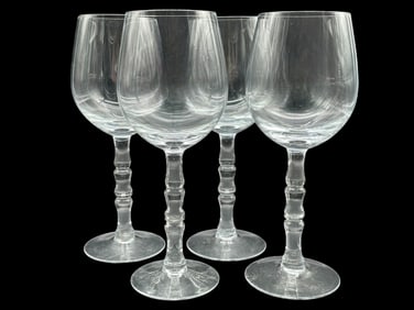 BAMBOO PATTERN SET OF 4 GLASSES 9"