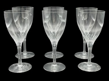 ORREFORS SWEDEN LISBET WINE GLASSES 6