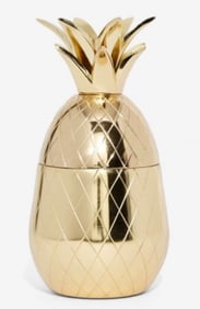 NIB THE PINEAPPLE CO. 12OZ PINEAPPLE TUMBLER GOLD