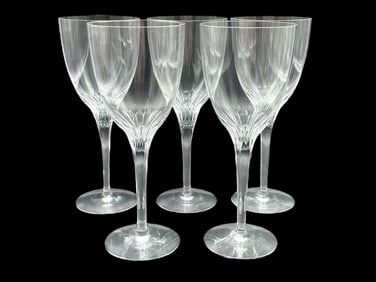 ORREFORS SWEDEN LISBET WINE GLASSES 5