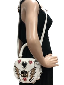 NEW! SALAR MILANO LEATHER THUNDERHEARTS  PURSE