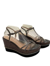 STUART WEITZMAN SPARKLE WEDGES WOMEN'S SHOES 9